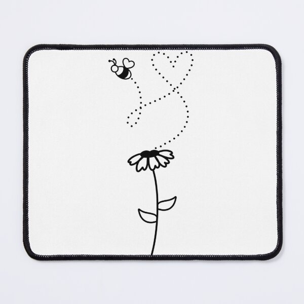 Item preview, Cute bee flying from a little flower designed and sold by hanwritten.