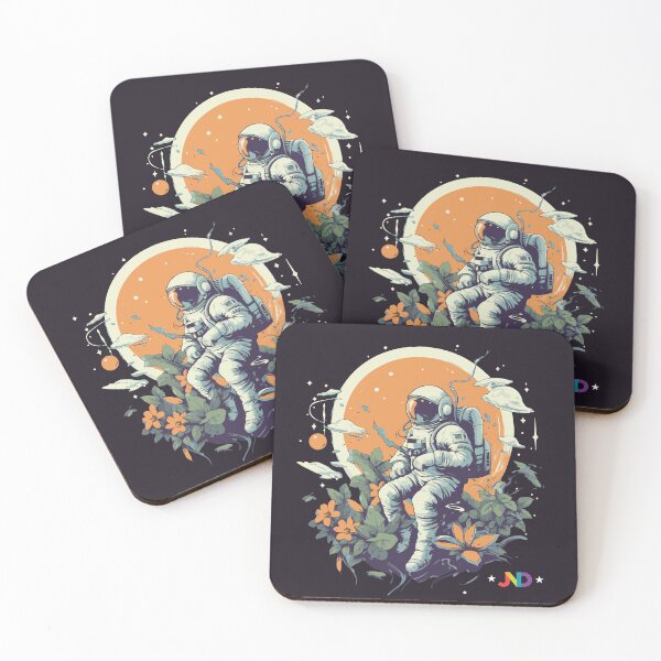 Item preview, Stellar Serenity: An Astronaut's Dream Amidst Orange Blossoms designed and sold by jooordaaan.