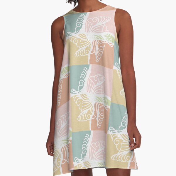Mandala Patterns Nordic 3 A-Line Dress