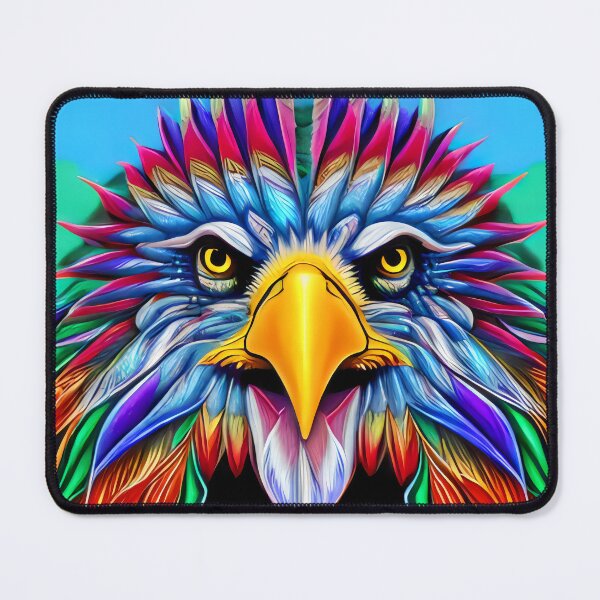 Item preview, Psychedelic Native American Eagle  designed and sold by AwesomePsychArt.