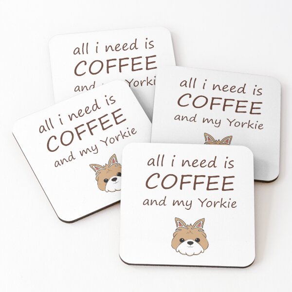Item preview, all i need is coffee and my yorkie designed and sold by thatam.