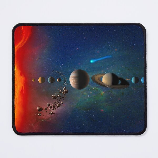 Item preview, Solar System with Planets Linear Illustrative Diagram designed and sold by BravuraMedia.