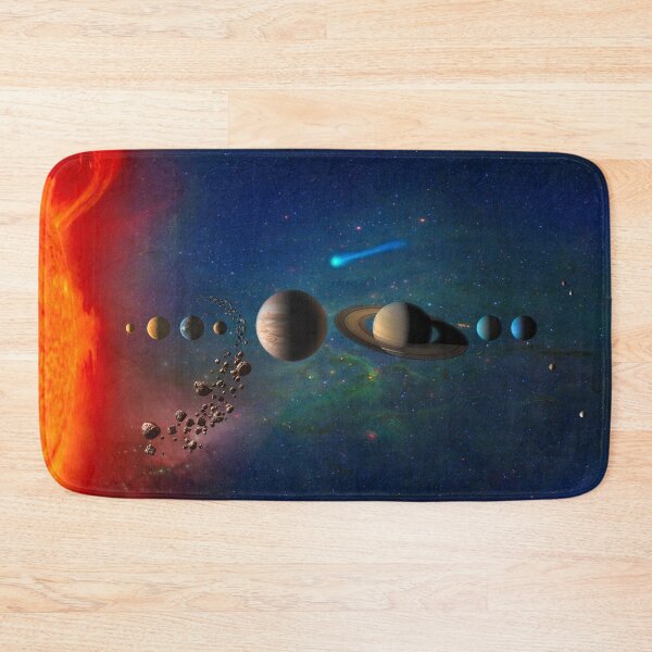 Item preview, Solar System with Planets Linear Illustrative Diagram  designed and sold by BravuraMedia.