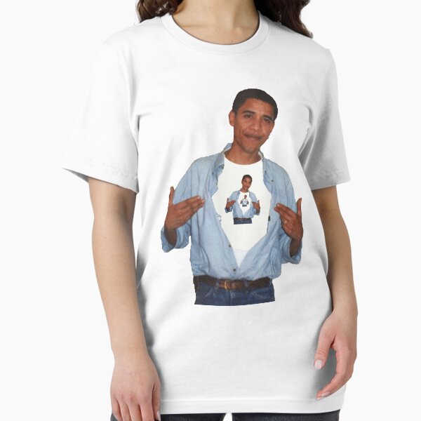 Item preview, Obama wearing a t-shirt of Obama wearing a t-shirt of Obama wearing a t-shirt of Obama wearing a t-shirt of Obama designed and sold by BlueWallDesigns.