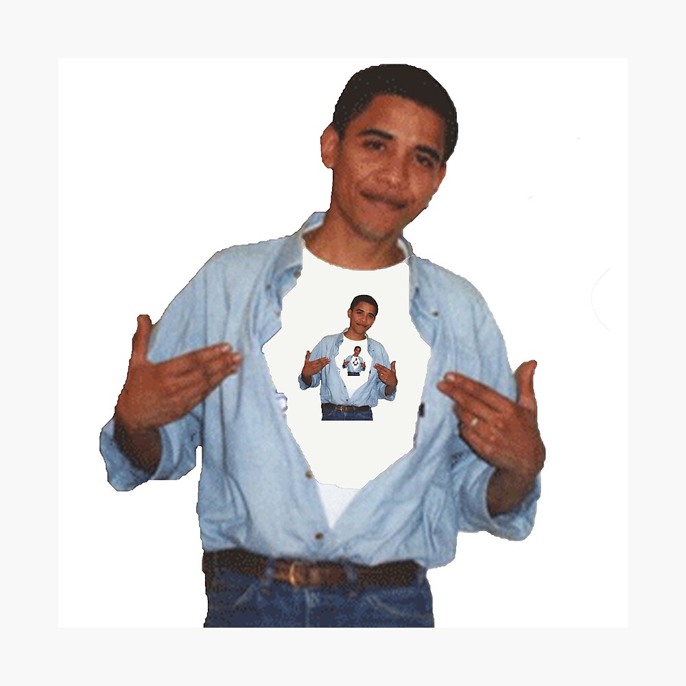 Obama wearing a t-shirt of Obama wearing a t-shirt of Obama