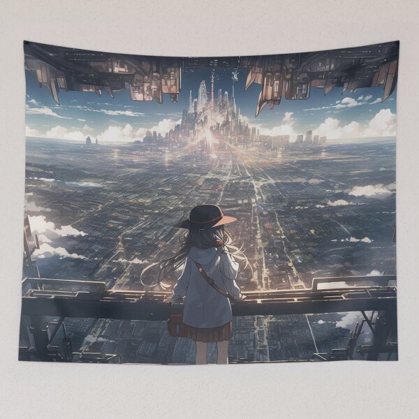 Item preview, The Sentinel's Vista: A Glimpse into the Future designed and sold by AdventureCanvas.