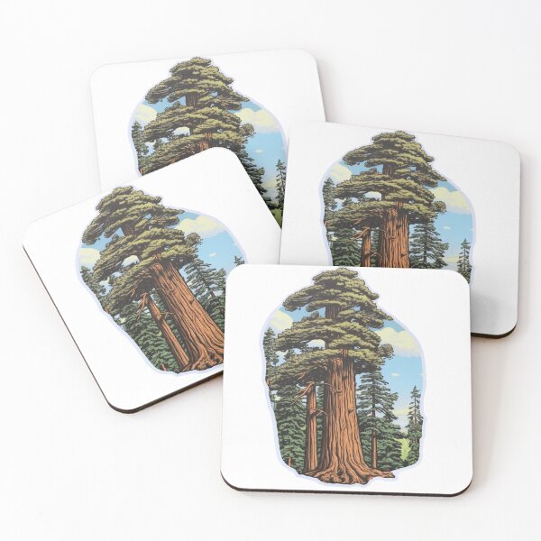 Item preview, The Serene Sequoia Tree - Beautiful Redwood Parks  - Vintage Illustration 4/4 designed and sold by RobertConklin.