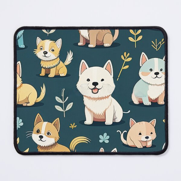 Item preview, Get Your Paws on These Adorable Seamless Pattern Playful Puppy Character Designs designed and sold by Munchable Bites.