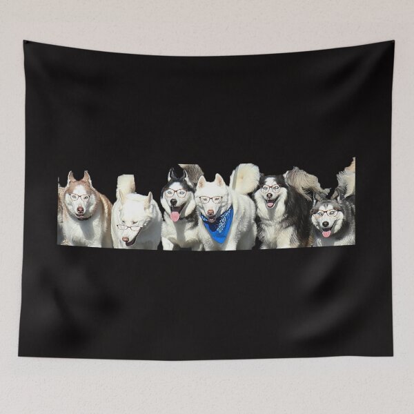 Item preview, Well Read (Bred?) Huskies designed and sold by May Finch.