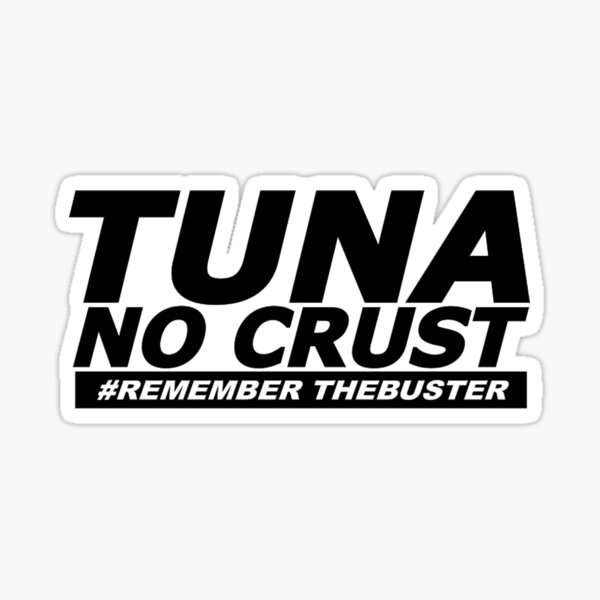 Tuna No Crust (Black Version) Sticker for Sale by gweneresuter