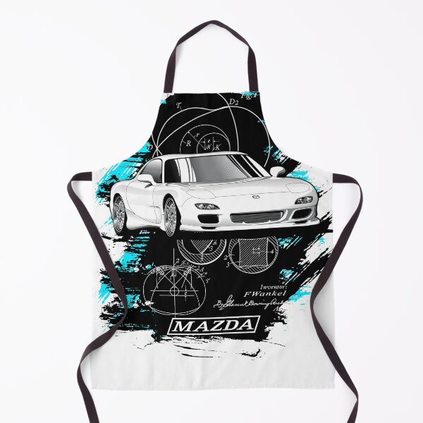 Item preview, Blue White RX7 FD Retro Vintage Mazda Rotary Powered Wankel JDM designed and sold by dragphotos.