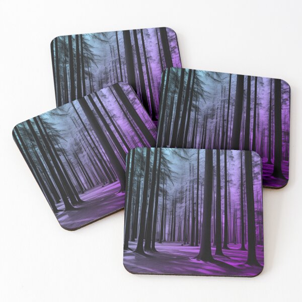 Item preview, cool colored forest designed and sold by Florencia Castillo.
