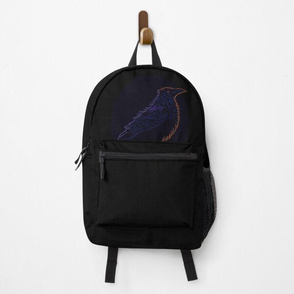 Item preview, Crow design in blue, purple and orange lines designed and sold by DaveDanchuk.