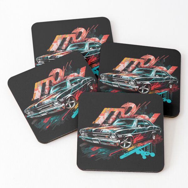Item preview, Aggressive Muscle Car, 1968 designed and sold by MVDigitalArt.