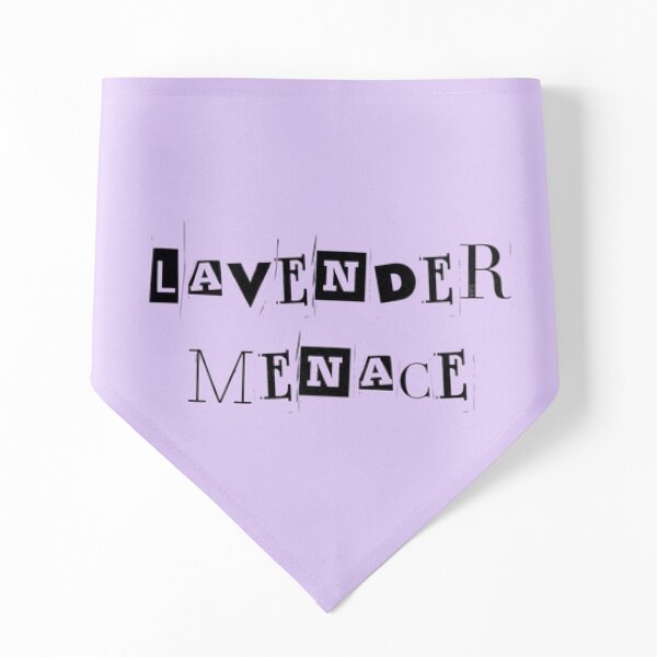 Lavender Menace Pet Bandana for Sale by caringiscool Redbubble