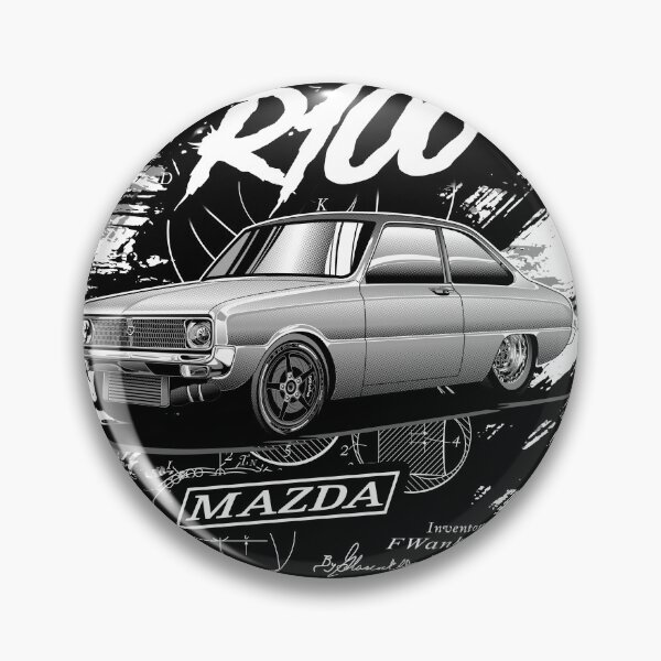Item preview, Silver R100 Retro Vintage Mazda Rotary Powered Wankel JDM designed and sold by dragphotos.