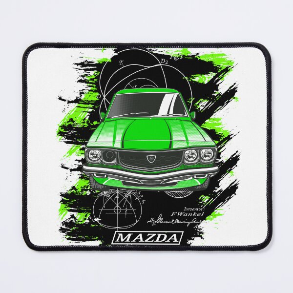 Item preview, RX3 Green Retro Vintage Mazda Rotary Powered Wankel JDM designed and sold by dragphotos.