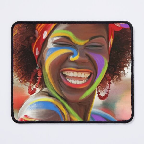 Item preview, Life's a Carnival (Carnaval de Barranquilla) - Negrita Puloy Impressionism - Magical Realism designed and sold by Realismagico.