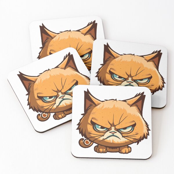 Item preview, Funny Angry Cat Art - Cool & Cute Cartoon Design designed and sold by DesginsDone.