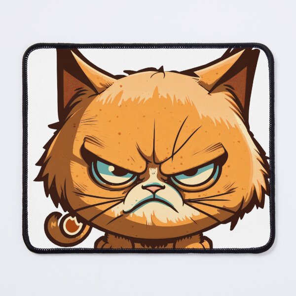 Item preview, Funny Angry Cat Art - Cool & Cute Cartoon Design designed and sold by DesginsDone.