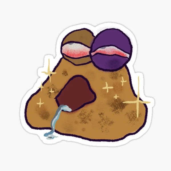 hungy pou uwu Sticker for Sale by Neesu