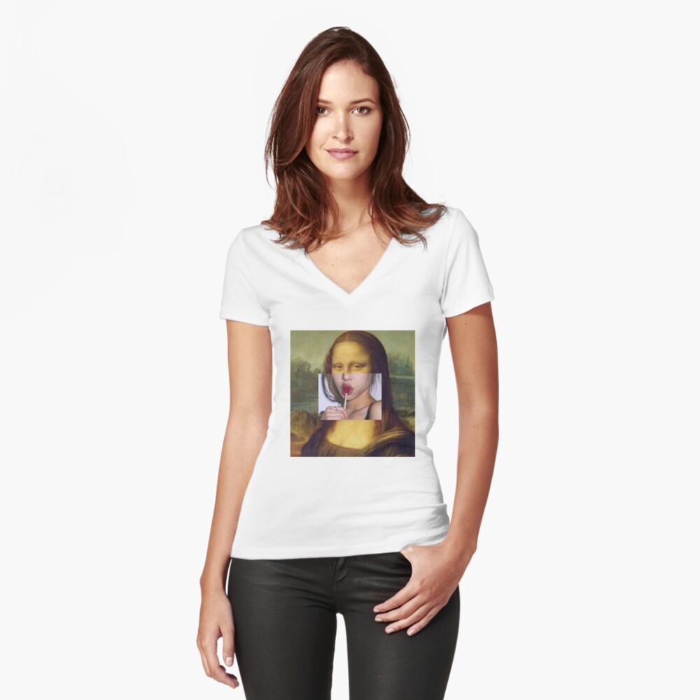 Item preview, Fitted V-Neck T-Shirt designed and sold by ajrosales.