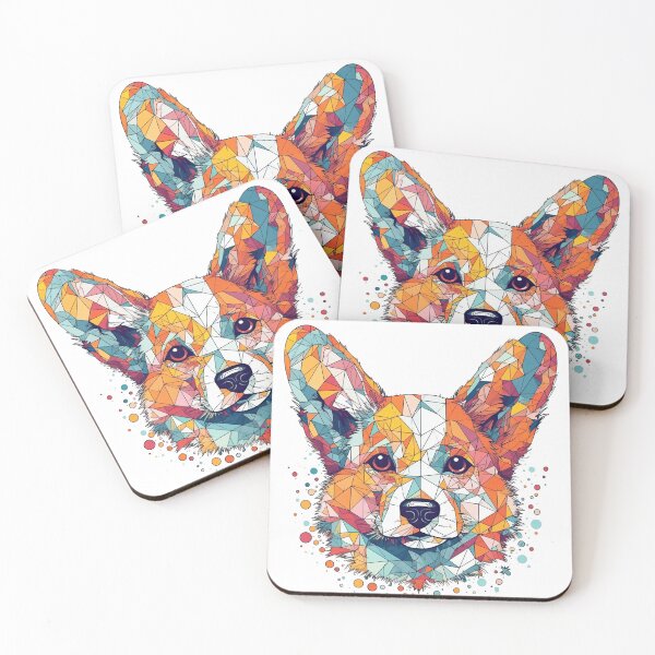 Item preview, Geometric masterpiece artworks | cute Low-poly artworks for Dog designed and sold by DooodleGod.