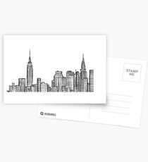 New York City Skyline Postcards