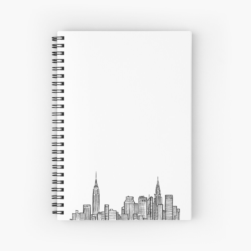 "New York City Skyline" Spiral Notebook by cea010 Redbubble