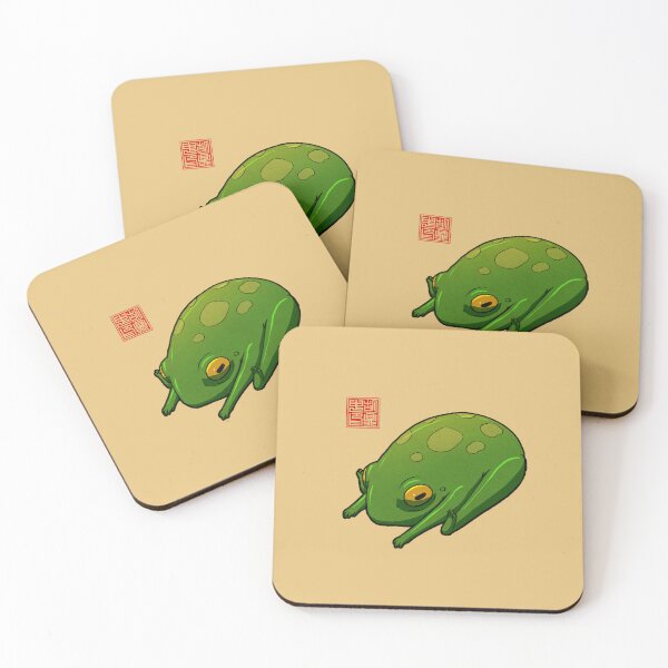 Item preview, Yoga Frog Seated Forward Bend designed and sold by DingHuArt.