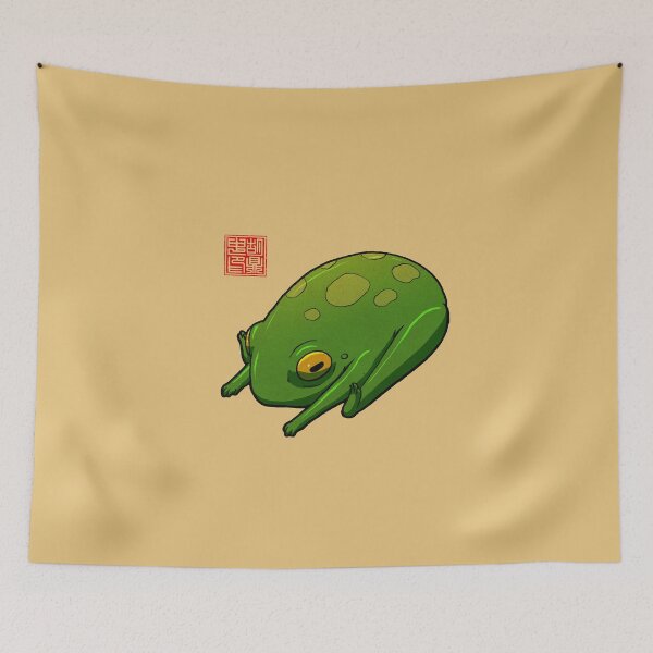 Item preview, Yoga Frog Seated Forward Bend designed and sold by DingHuArt.