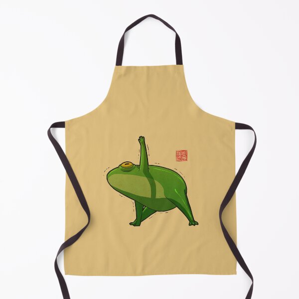 Item preview, Yoga Frog Triangle Pose designed and sold by DingHuArt.