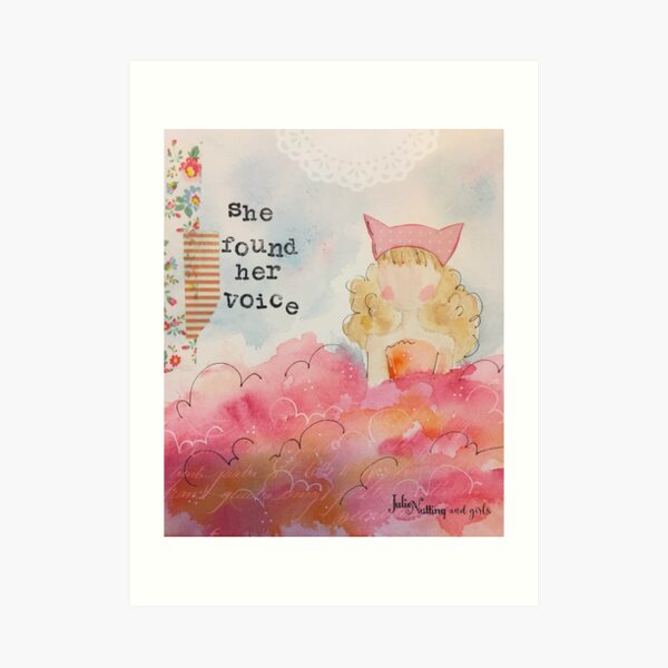 She Found Her Voice Art Print