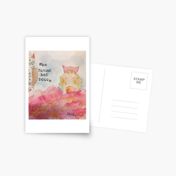 She Found Her Voice Postcard