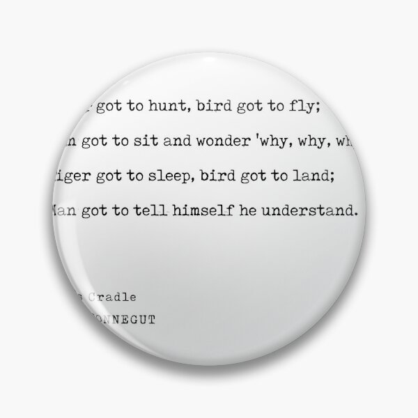 Artikelvorschau, Cat's Cradle - Kurt Vonnegut Quote - Literature - Typewriter Print entworfen und verkauft von Studio Grafiikka.