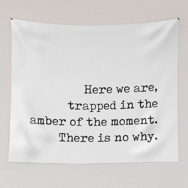 Item preview, Trapped in the amber of the moment - Kurt Vonnegut Quote - Literature - Typewriter Print designed and sold by Studio Grafiikka.