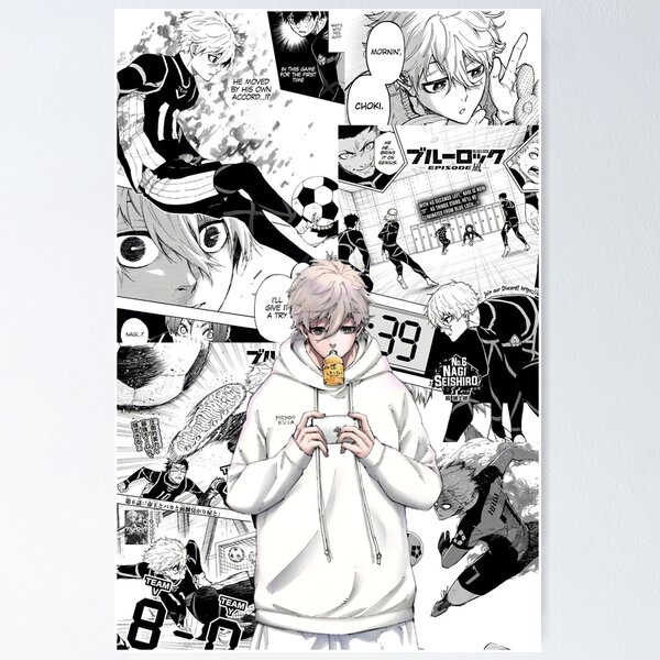Anime Poster BLUE LOCK Nagi Seishiro Mikage Reo Wall Scroll Art Picture  60x40cm