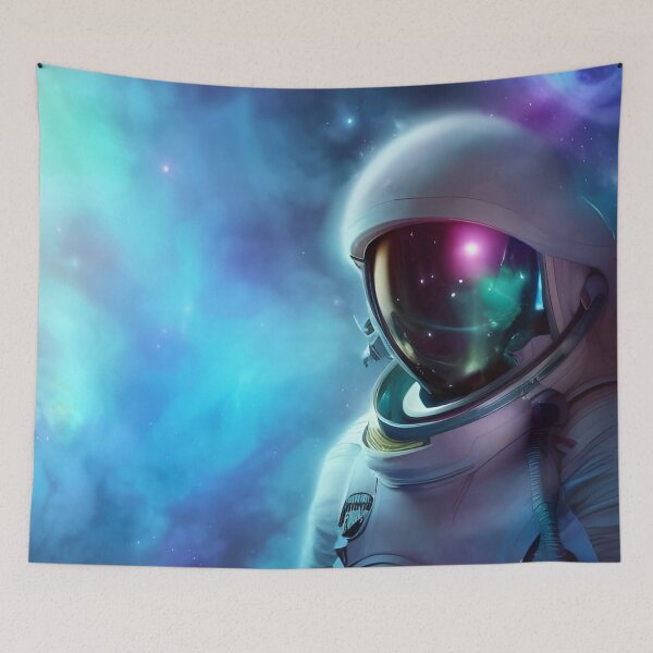 Item preview, Contemplation II portrait of an astronaut designed and sold by Glimmersmith.