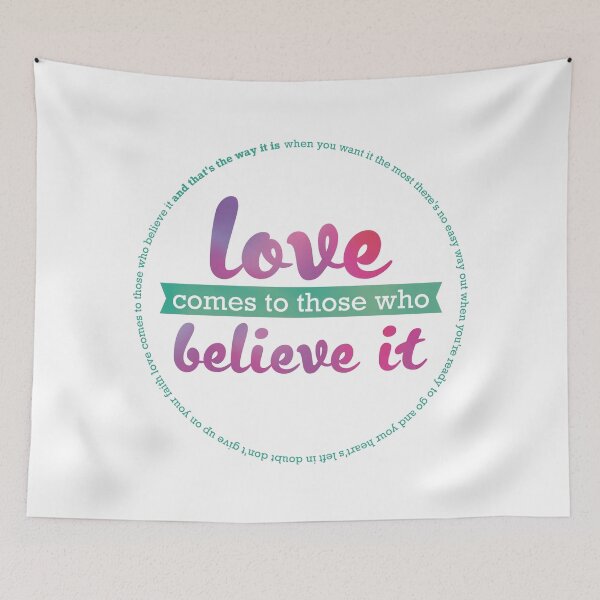 Item preview, Love comes to those who believe it (That's The Way It Is) - &Juliet/Celine Dion designed and sold by sweetlaughowl.