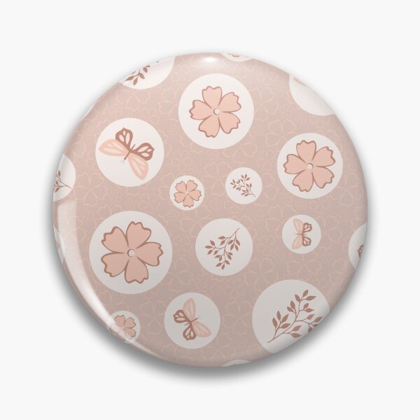 Item preview, Leaves, Flowers and Butterflies on Circles designed and sold by ImpalaMoon.
