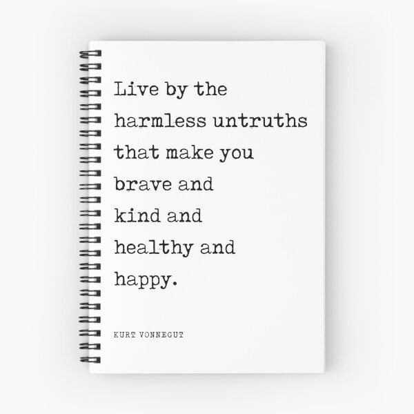 Item preview, Live by the harmless untruths - Kurt Vonnegut Quote - Literature - Typewriter Print designed and sold by Studio Grafiikka.