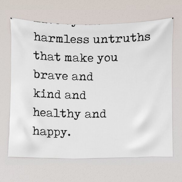 Item preview, Live by the harmless untruths - Kurt Vonnegut Quote - Literature - Typewriter Print designed and sold by Studio Grafiikka.