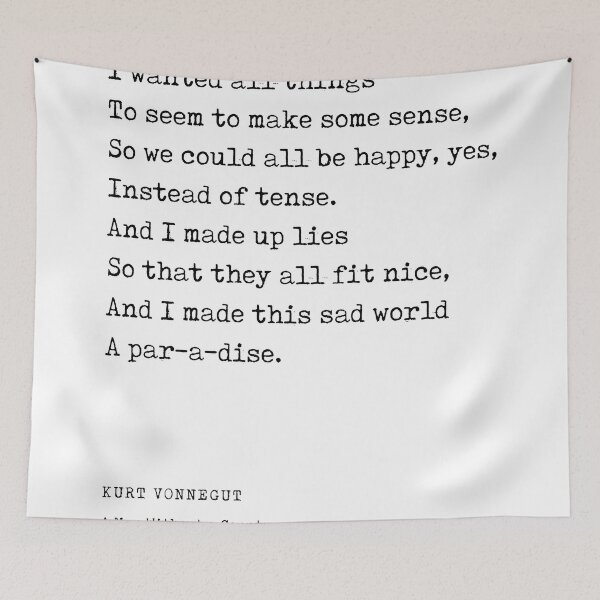 Item preview, I made up lies - Kurt Vonnegut Quote - Literature - Typewriter Print designed and sold by Studio Grafiikka.