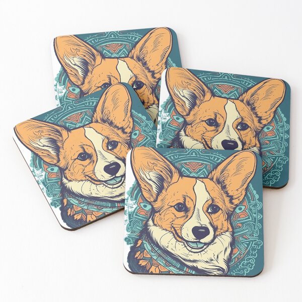Item preview, Vintage Canine masterpiece: Nostalgic and Hemasterpiecewarming Corgi-inspired Accessories for Style-savvy designed and sold by DooodleGod.