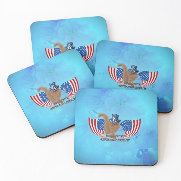 Item preview, Happy 4th of July with cute cat designed and sold by nicky2342.