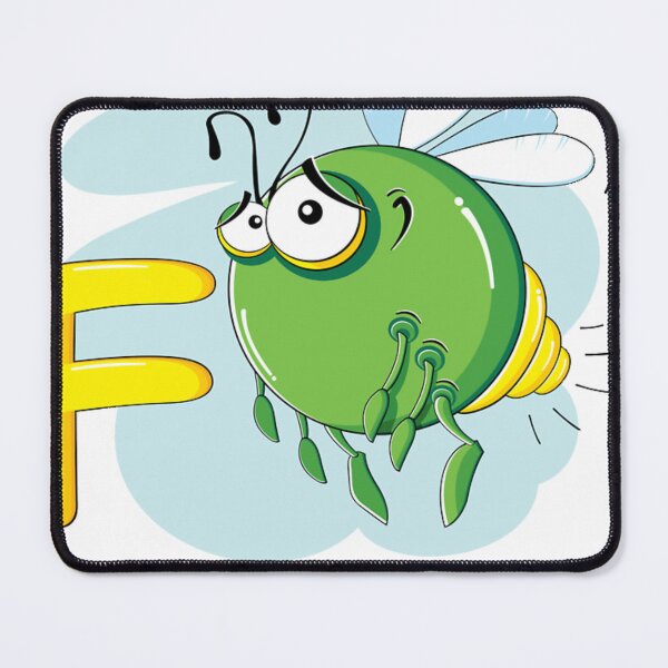 Item preview, Cartoons Alphabet - Letter F with funny Firefly  designed and sold by TyreekCorwin.