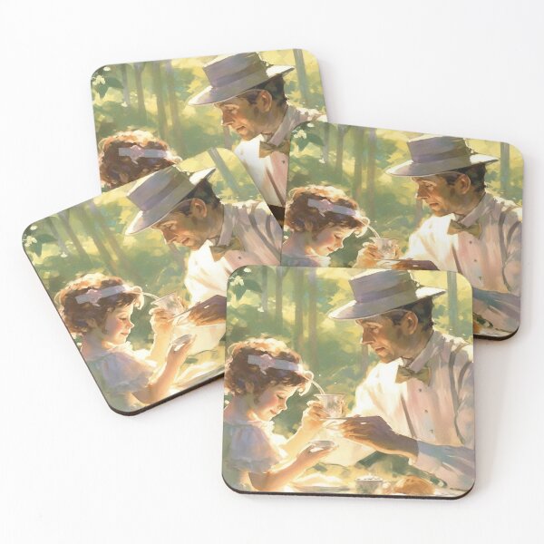 Item preview, Backyard tea party father and daughter designed and sold by Jason  Stirling.