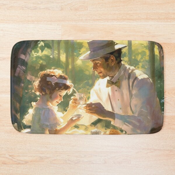 Item preview, Backyard tea party father and daughter designed and sold by Jason  Stirling.