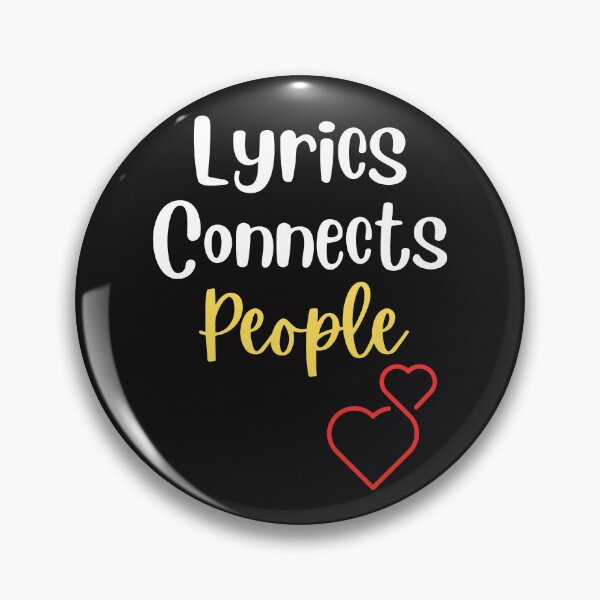 Item preview, Lyrics Connects People Design designed and sold by JAMTEESHOP.