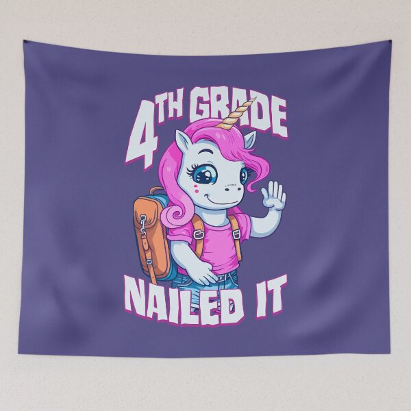 Item preview, 4th Grade Nailed It Funny Happy Unicorn Girl Graduation designed and sold by GrandeDuc.